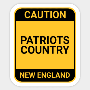 PATRIOTS COUNTRY Sticker